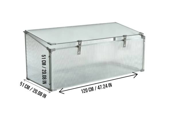 Mini Aluminium Frame Greenhouse with Roof Vent - Available in Two Sizes — photo 8