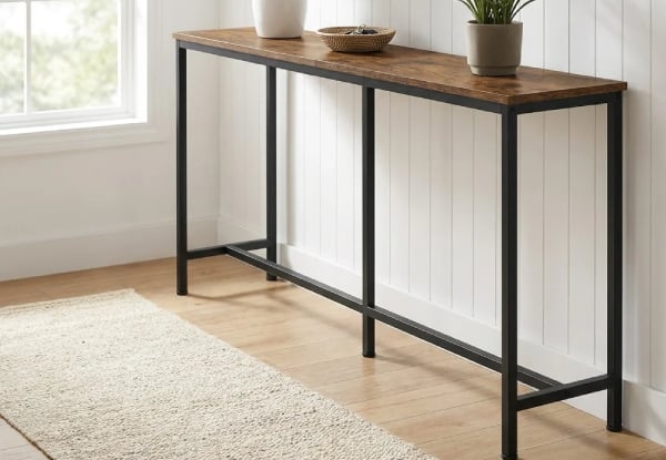 Rustic 180cm Narrow Console Table — photo 2