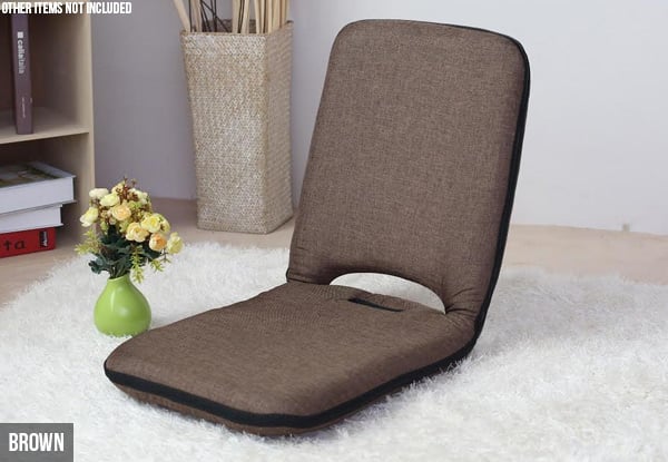 High-Backed Portable Floor Chair - Four Colours Available — photo 7