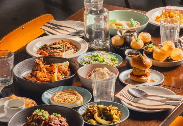 Premium Chaat Street Dining Experience incl. Welcome Drinks - Options for Two, Four or Six Diners