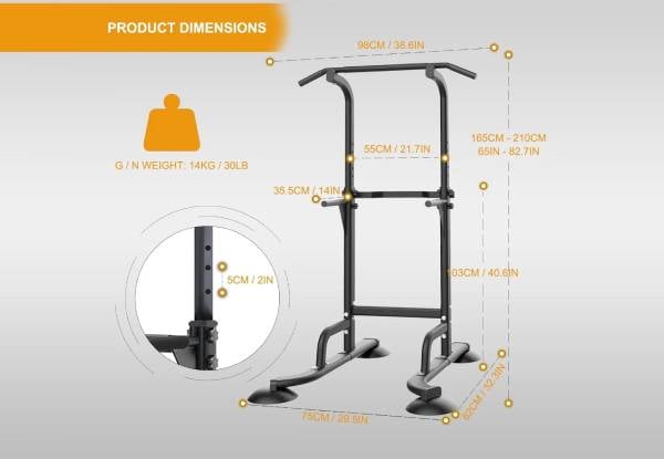 Multifunction Pull-Up Power Tower Station — photo 4