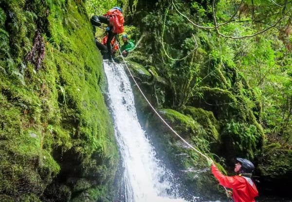 Ultimate Half-Day Little Akatarawa Canyoning Trip incl. Lunch & Photos