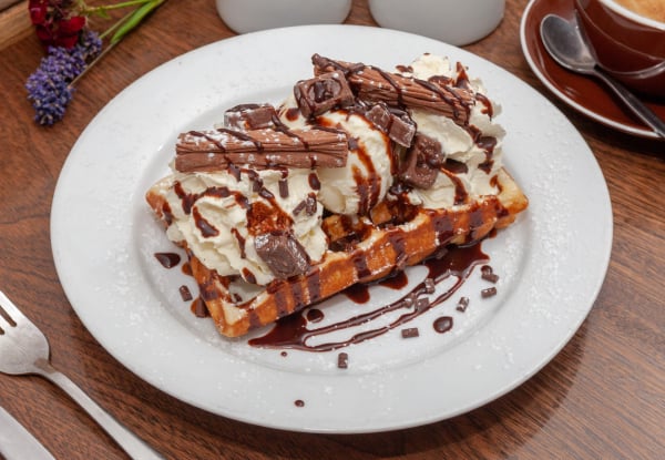 Any Two Fresh Belgian Waffles for Two People incl. Much Moore Ice Cream - Valid at The Colombo & Akaroa Locations — photo 3