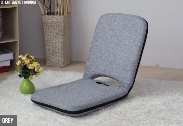 High-Backed Portable Floor Chair - Four Colours Available — photo 3