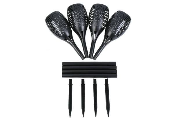 Four-Piece 12-LED Solar Power Flickering Torch Light — photo 4