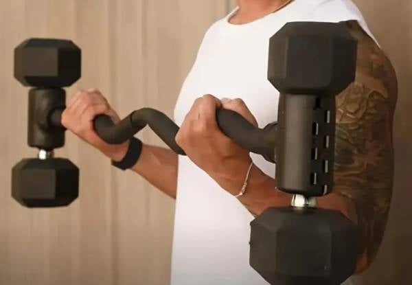 Adjustable Dumbbell Converter - Option for Curl or Straight Bar — photo 5