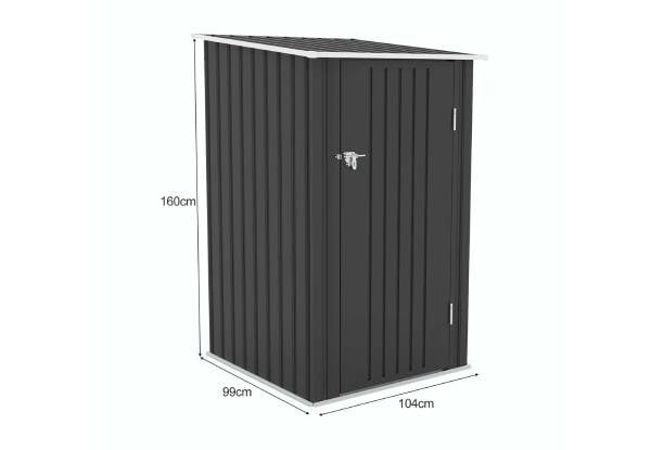 Lockable Garden Storage Shed with Tilted Roof - Two Sizes Available — photo 5