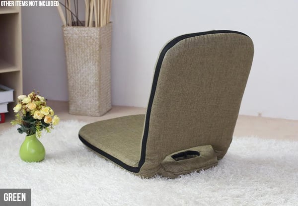 High-Backed Portable Floor Chair - Four Colours Available — photo 6