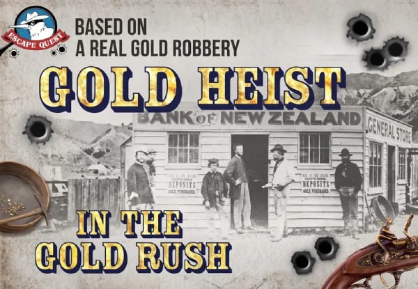 Gold Heist in the Gold Rush Escape Room, Takapuna from $98 for Two People — photo 3
