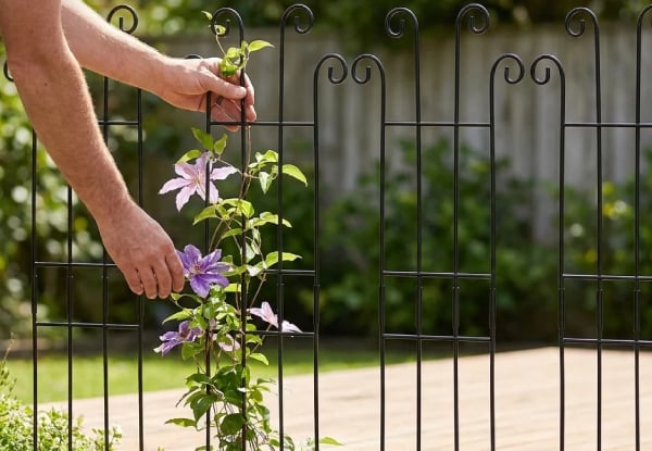 Four-Piece Metal Garden Trellis for Climbing Plants — photo 5