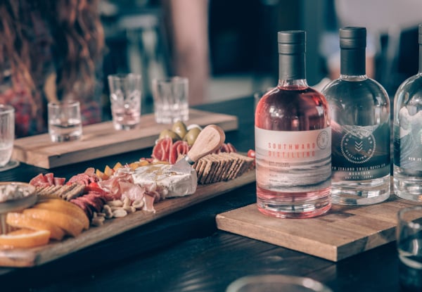 Gin or Whisky Tasting Flight & Shared Platter at Southward Distilling - Options for up to 8 People