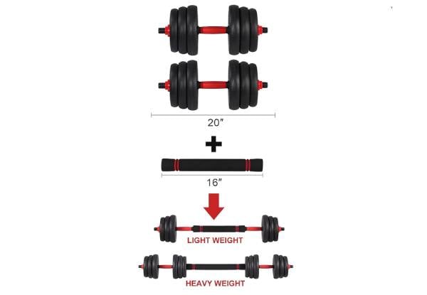 Four-in-One Adjustable Dumbbell Set - Option for 20kg, 30kg or 40kg — photo 5
