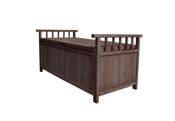 Outdoor Patio Wooden Storage Box Bench - Available in Two Colours — photo 4