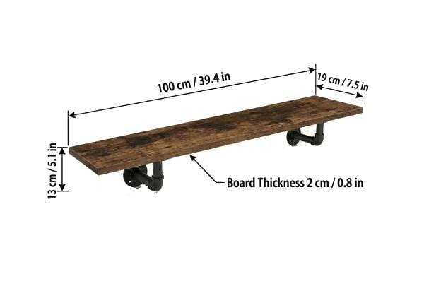 Two-Pack Industrial Floating Wall Shelves - Three Options Available — photo 5