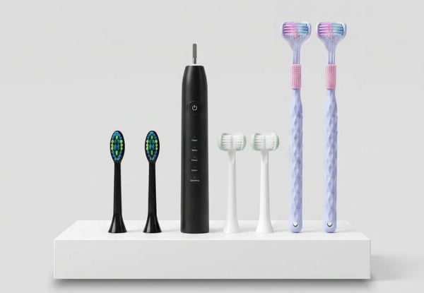 Ultimate Adult Electric Toothbrush Bundle - Available in Four Colours