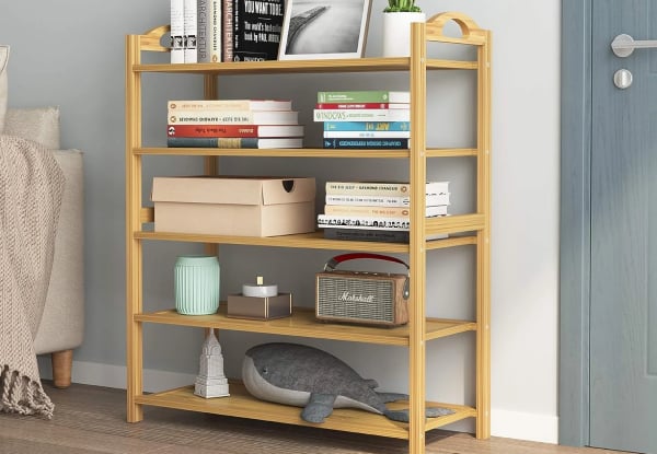Bamboo Shoe Rack Storage Organiser - Options for Three, Four & Five-Tiers — photo 6