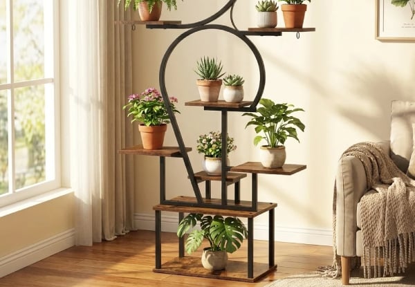 Six-Tier Curved Plant Stand — photo 3