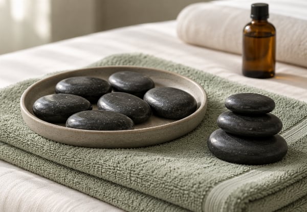 Hot Stone Massage for Women - Options for 30, 60 or 90 Minutes - Wellington CBD