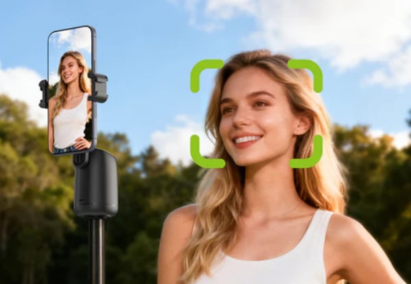 Acefast 360 AI Face Tracking Smartphone Mount with Auto-Tracking for Vlogging & Streaming — photo 10